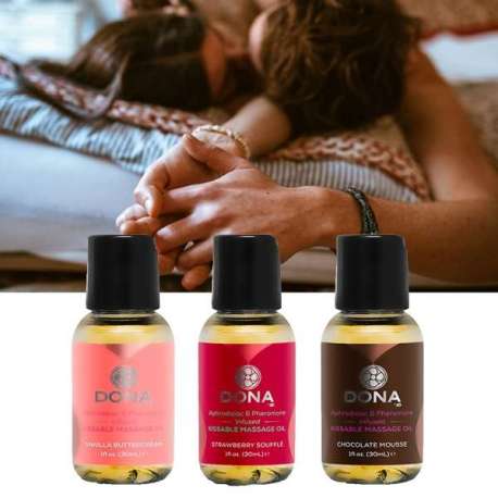 Huiles de massage parfumées (3 bouteilles)