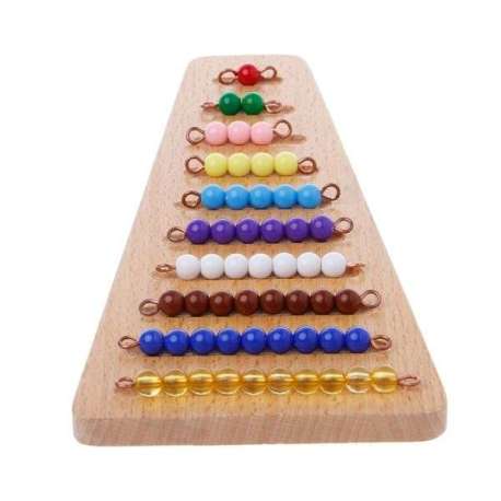 Pyramide de perles mathématiques Montessori 