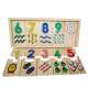 Puzzle en bois chiffres à associer Montessori 