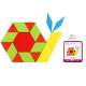 Jeu de puzzles reproduction de formes géométriques Montessori