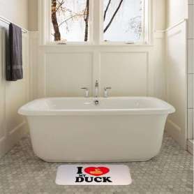 Tapis de douche « I love my duck »