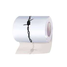 Rouleau de papier toilettes à motif barbelé 
