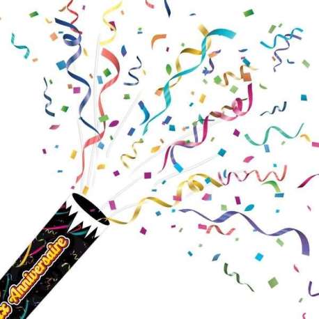 Lanceur de confettis joyeux anniversaire