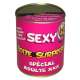 Boîte de conserve surprise sexy spécial adulte pour femme 