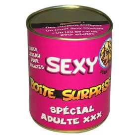 Boîte de conserve surprise sexy spécial adulte pour femme 