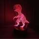 Veilleuse dinosaure effet 3D couleurs changeantes 