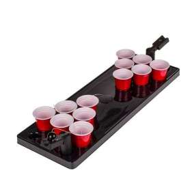 Jeu à boire beer pong avec balle intégrée 