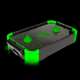 Air hockey phosphorescent miniature 