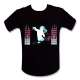 T-shirt equalizer Dj femme rose LED