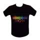 T-shirt à LED lumineux pour une ambiance discothèque