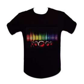 T-shirt à LED lumineux pour une ambiance discothèque