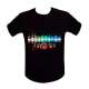 T-shirt à LED lumineux pour une ambiance discothèque