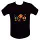 T-shirt equalizer LED dj femme blonde 