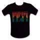 T-shirt equalizer danceur à LED lumineux