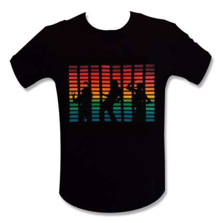 T-shirt equalizer danceur à LED lumineux