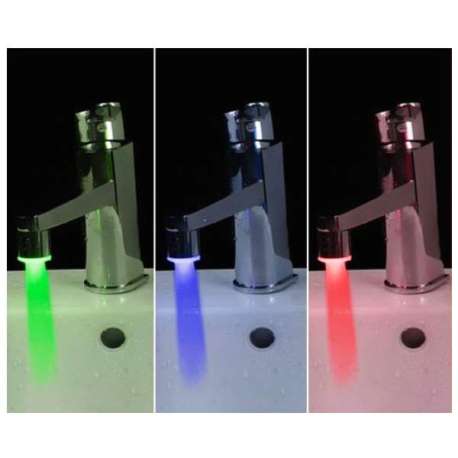 Embout Robinet Lumineux LED Changement Couleur Multicolore