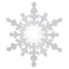 Flocon de neige lumineux blanc