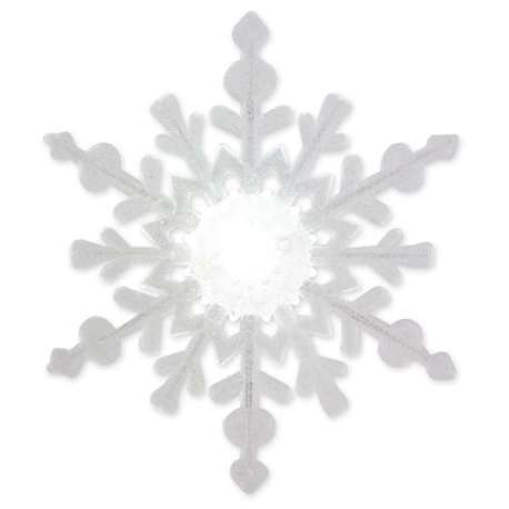 Flocon de neige lumineux blanc