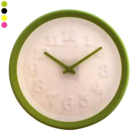 Horloge design chiffre en relief