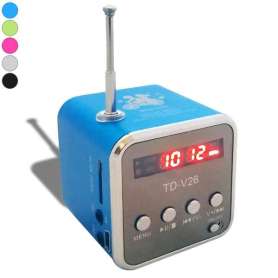 Mini enceinte écran LCD, carte SD, radio, jack, smartphone