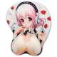 Tapis de souris manga gros seins chantilly avec repose poignet