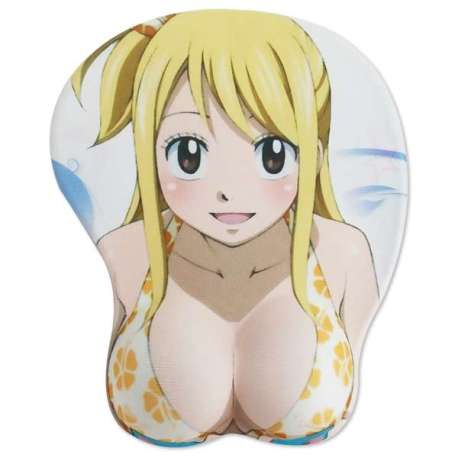 Tapis de souris manga blonde maillot de bain repose poignet