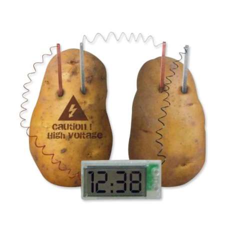 Horloge pomme de terre sans pile