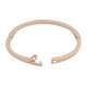 Joli bracelet doré serti de plusieurs petites pierres bleues