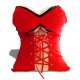 Coussin en forme de corps de femme en corset