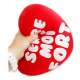 Coussin coeur avec message serre moi fort