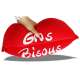Coussin bouche gros bisous