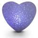 Coeur lumineux LED : couleur variable