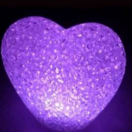 Coeur lumineux LED : couleur variable