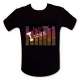 T-shirt equalizer « I Love music » lumineux LED