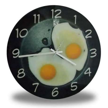 horloge œufs sur le plat
