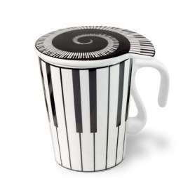 Tasse piano céramique avec couvercle