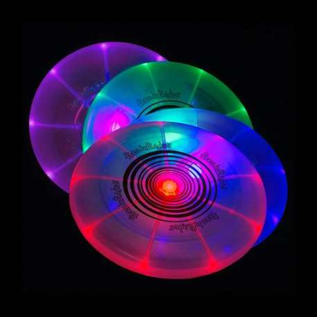 Frisbee lumineux multicolor