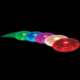 Frisbee lumineux multicolor