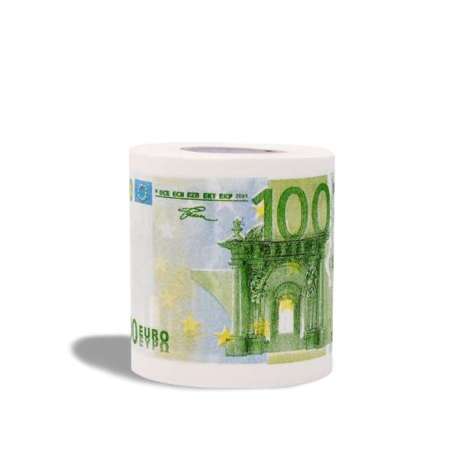 Rouleau de papier toilettes 100 euros