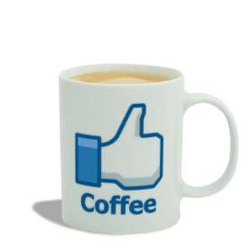 Tasse pour café « Like Coffee » facebook