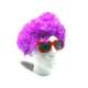 Perruque afro violette