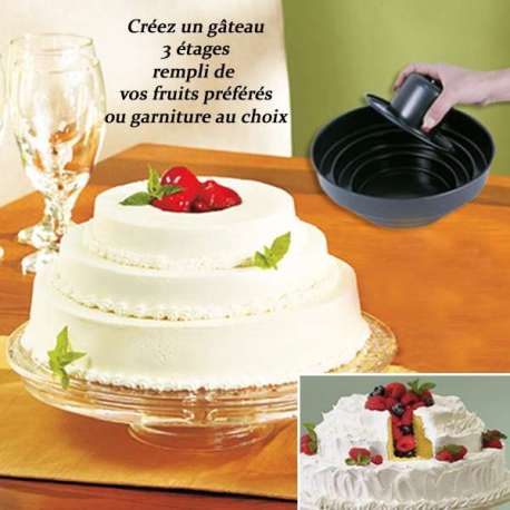 Moule gâteau à trois étages
