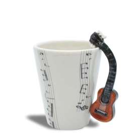 Tasse musique anse guitare sèche