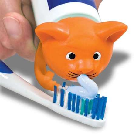 Bouchon distributeur dentifrice chat