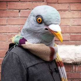 Masque de pigeon en latex