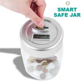 Tirelire jar compteur de monnaie