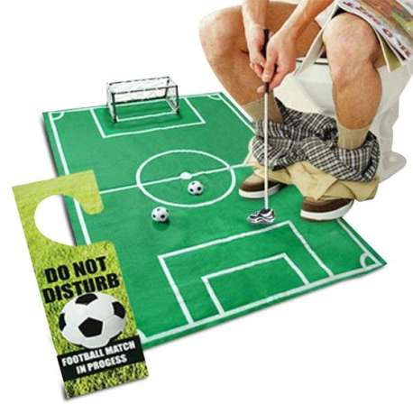 Jeu de football toilette WC