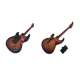 Mini guitare électronique sur son socle