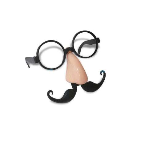 Kit de fausses lunettes, nez et moustaches