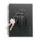 Carnet de notes 60 pages grenade en relief